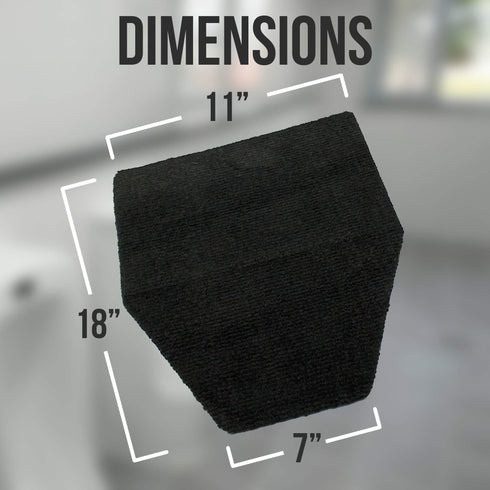 JJ CARE Urinal Mats + Free Urinal Screen Deodorizer (Pack of 8) Non-Slip Bathroom Urine Mat, Disposable Floor Mat with Urinal Screens, Absorbent Toilet Urine
